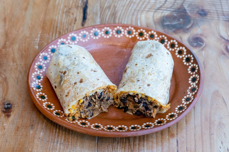 Classic chicken burrito at Guzman y Gomez